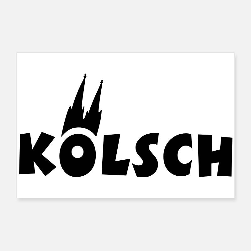 Köln Kölsch Kölner Dom Poster 60x40 cm