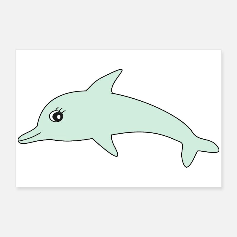 Dauphins dauphins Poster 60 x 40 cm