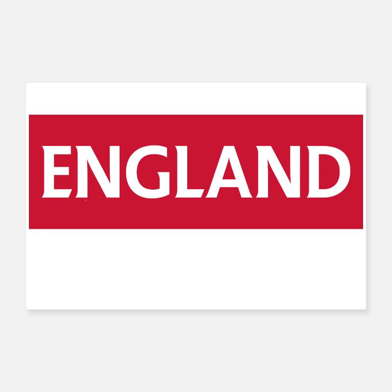 Englischer Text und Flaggendesign Poster 60x40 cm