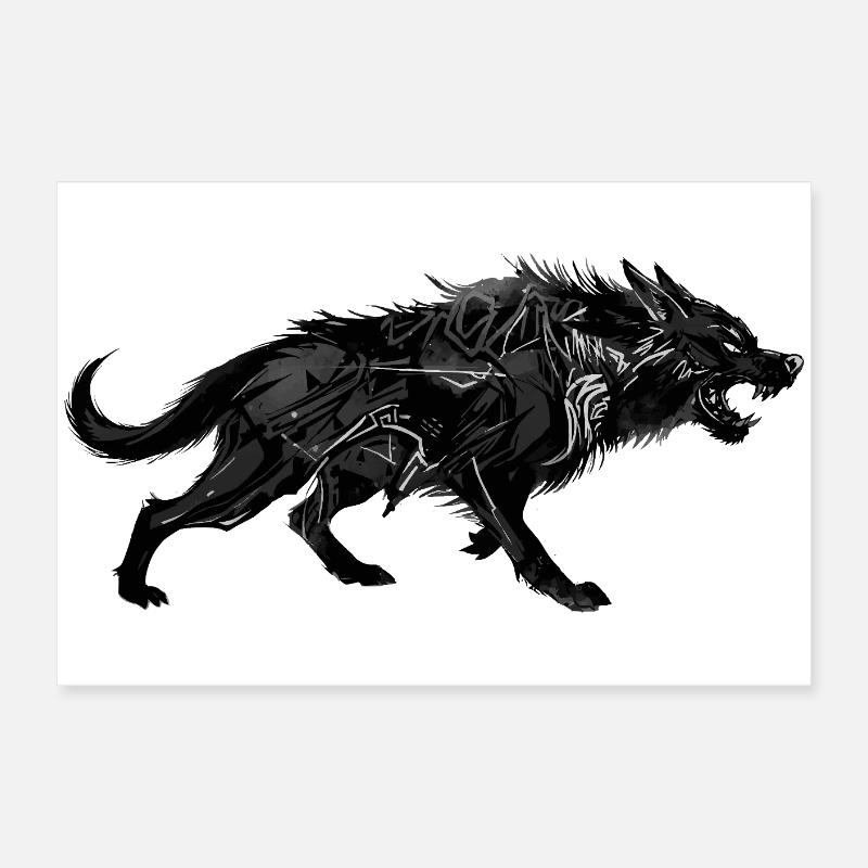 Wolf Poster 60x40 cm