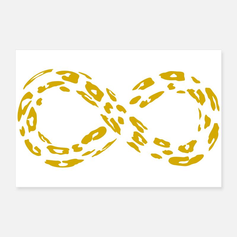 Leopard Infinity Loop (alternativ) Poster 60x40 cm