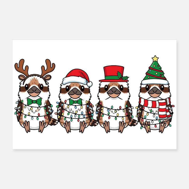 Lachender Hans Weihnachtsmann Poster 60x40 cm