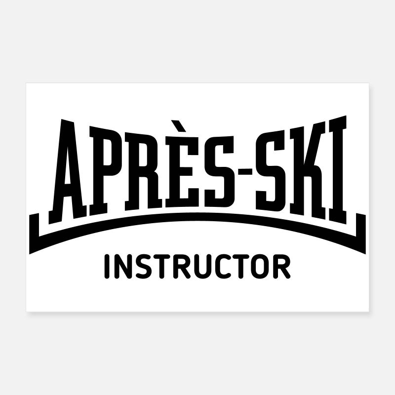 Moniteur Après-Ski (Concave / Après Ski / B) Poster 60 x 40 cm