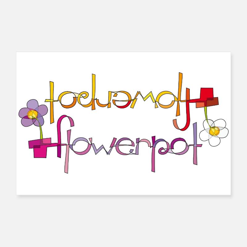 Blumentopf Poster 60x40 cm