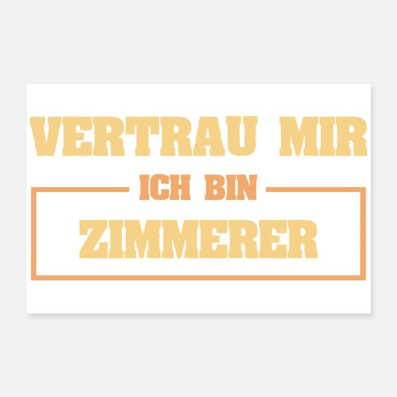 Zimmerer Poster 60x40 cm