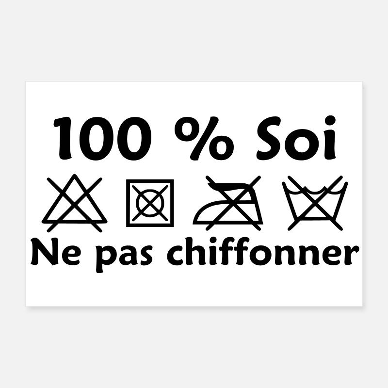 Ne pas chiffonner Poster 60 x 40 cm