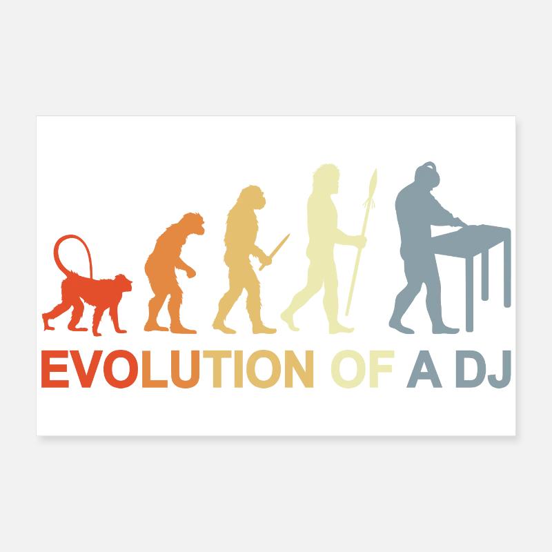 Evolution of a DJ Poster 24" x 16" (60x40 cm)