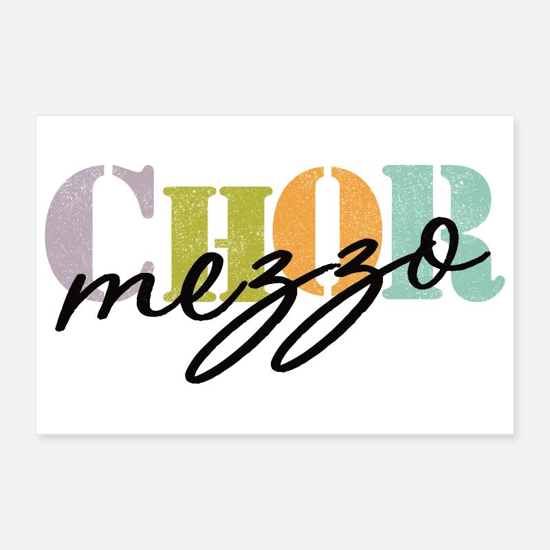 Chor Mezzosopran Poster 60x40 cm