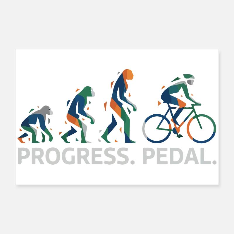 Évolution de la pédale Progress Poster 60 x 40 cm