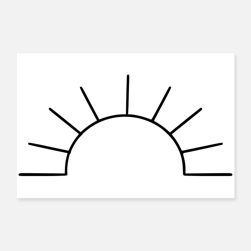 Soleil simple Poster 60 x 40 cm