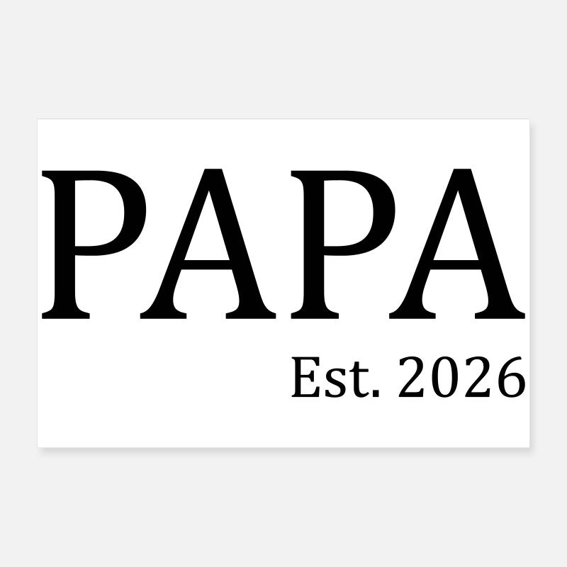 Papa 26 Poster 60x40 cm