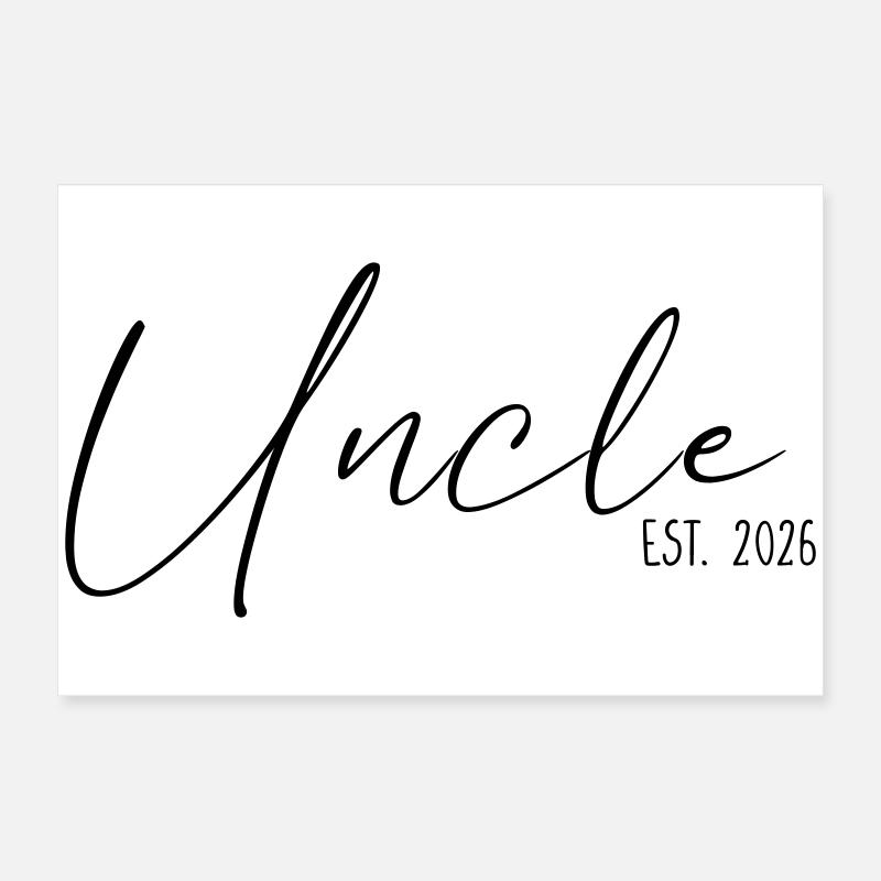 Uncle est. 2026 Poster 24" x 16" (60x40 cm)