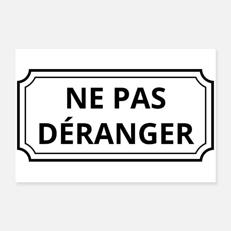 Ne pas déranger Poster 60 x 40 cm