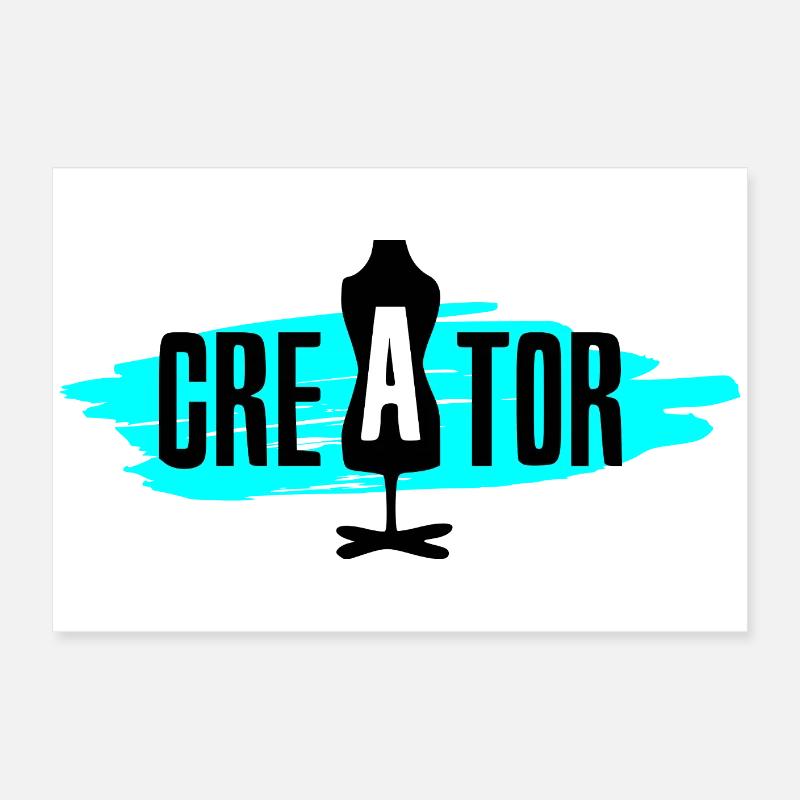 Creator - Blue Poster 24" x 16" (60x40 cm)