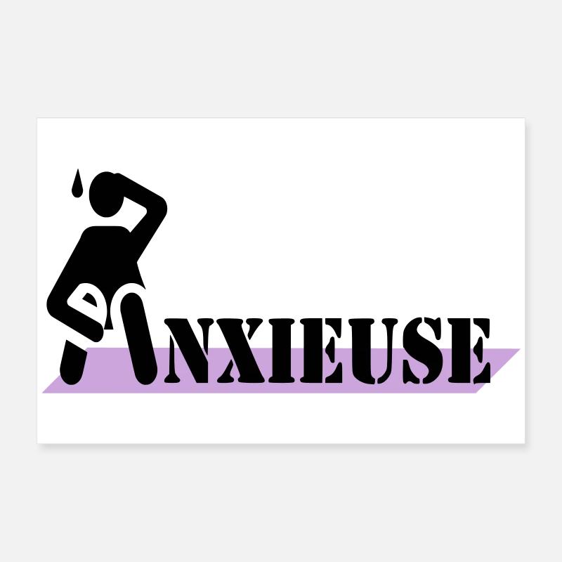 Anxieuse Poster 60 x 40 cm
