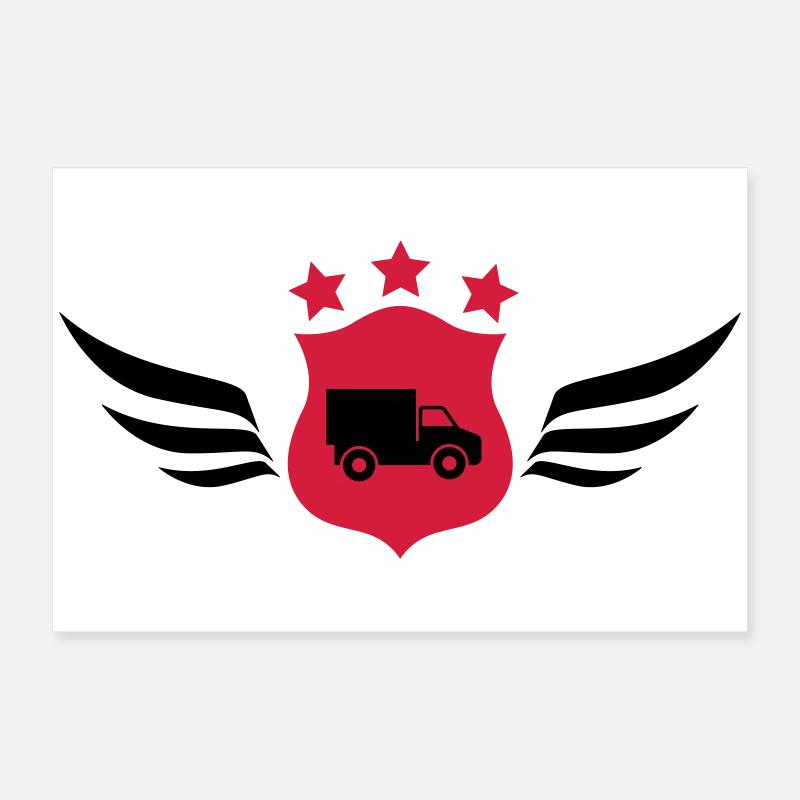 frachtführer / möbelpacker / mover / bewegen Poster 60x40 cm