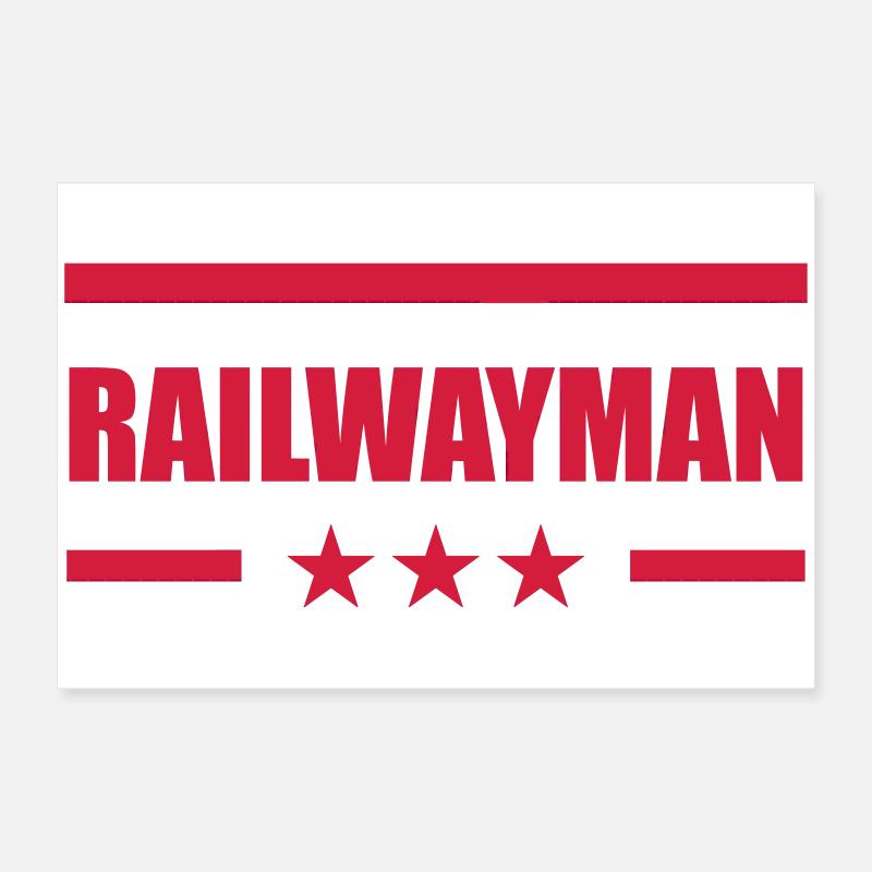 Eisenbahner / Eisenbahnen / Eisenbahn / Bahn Poster 60x40 cm