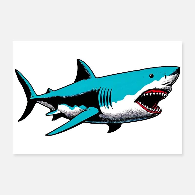 Requin Poster 60 x 40 cm