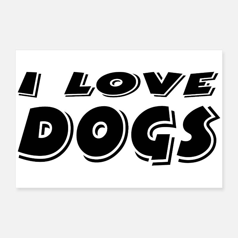 Hunde Poster 60x40 cm