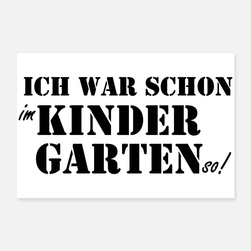 Schulanfänger-Kindergarten Poster 60x40 cm
