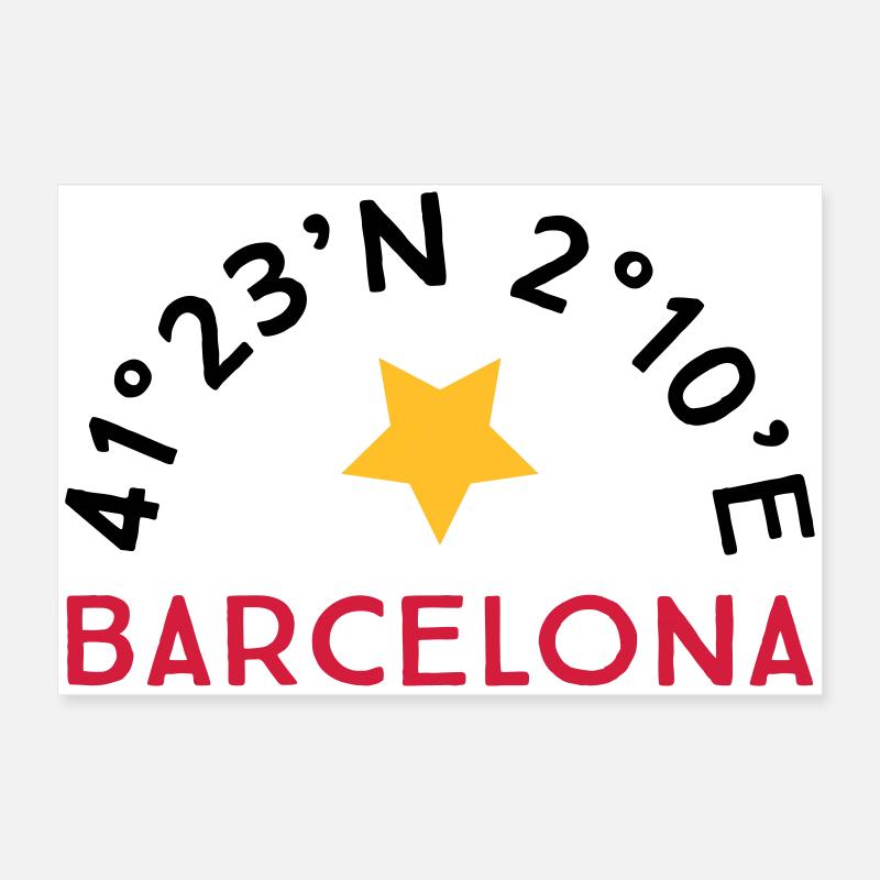 Barcelona Poster 24" x 16" (60x40 cm)