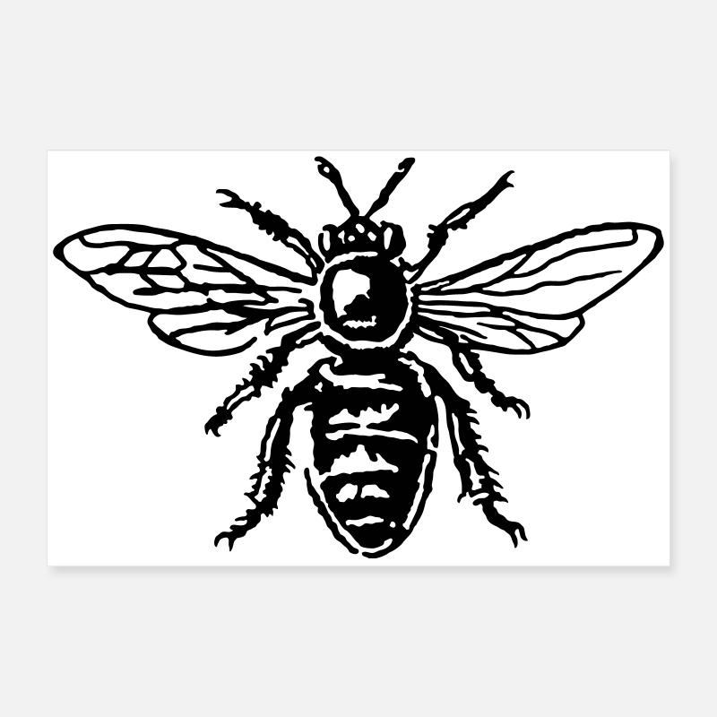 Honey Bee Poster 24" x 16" (60x40 cm)