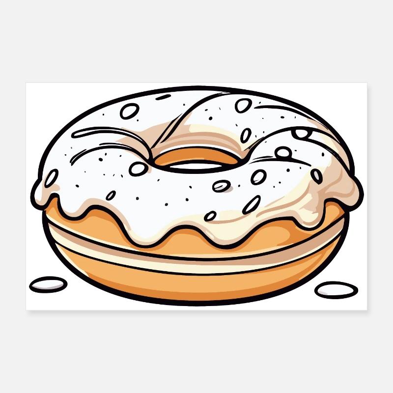 Donut Poster 60x40 cm