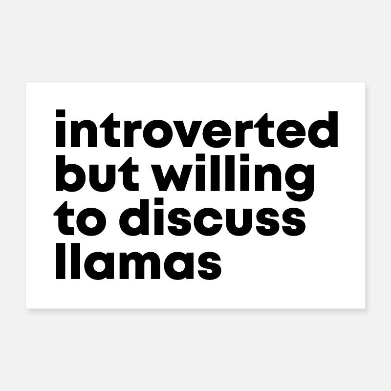 Lama Poster 60 x 40 cm