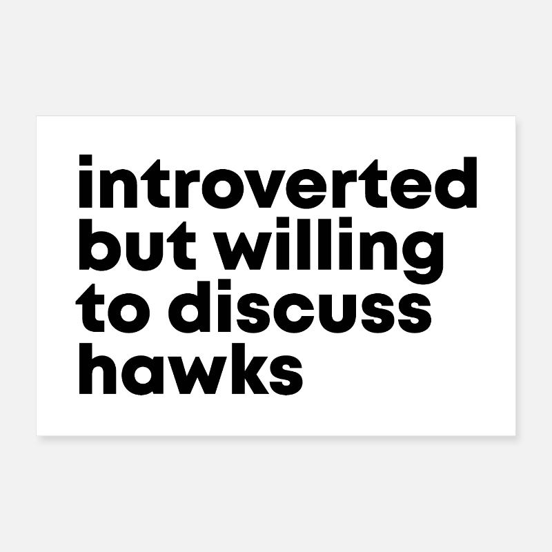 Hawk Poster 24" x 16" (60x40 cm)