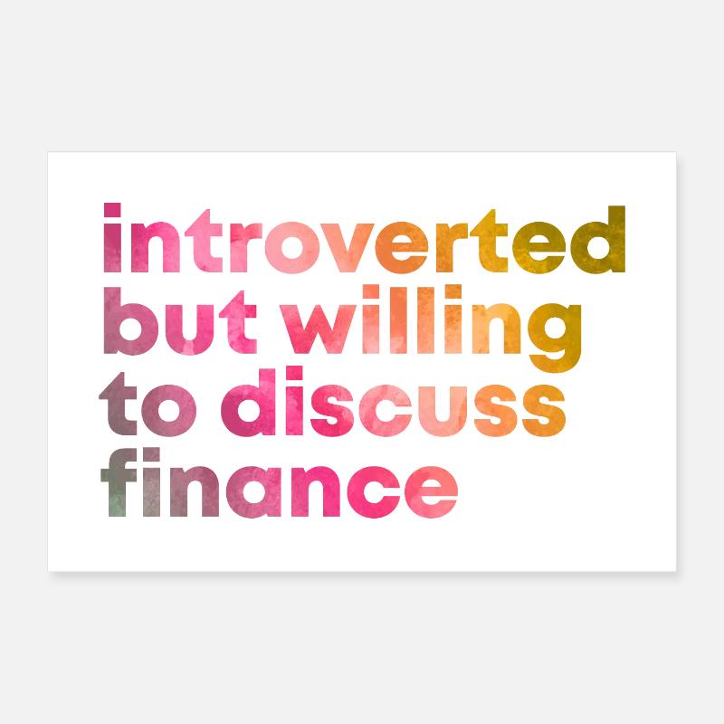 Finance Poster 24" x 16" (60x40 cm)