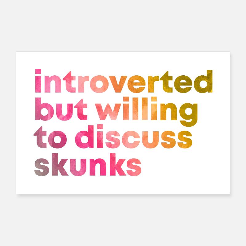 Skunk Poster 24" x 16" (60x40 cm)