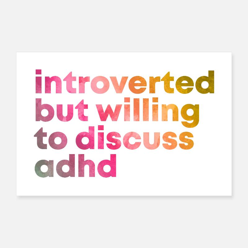 ADHD Poster 24" x 16" (60x40 cm)