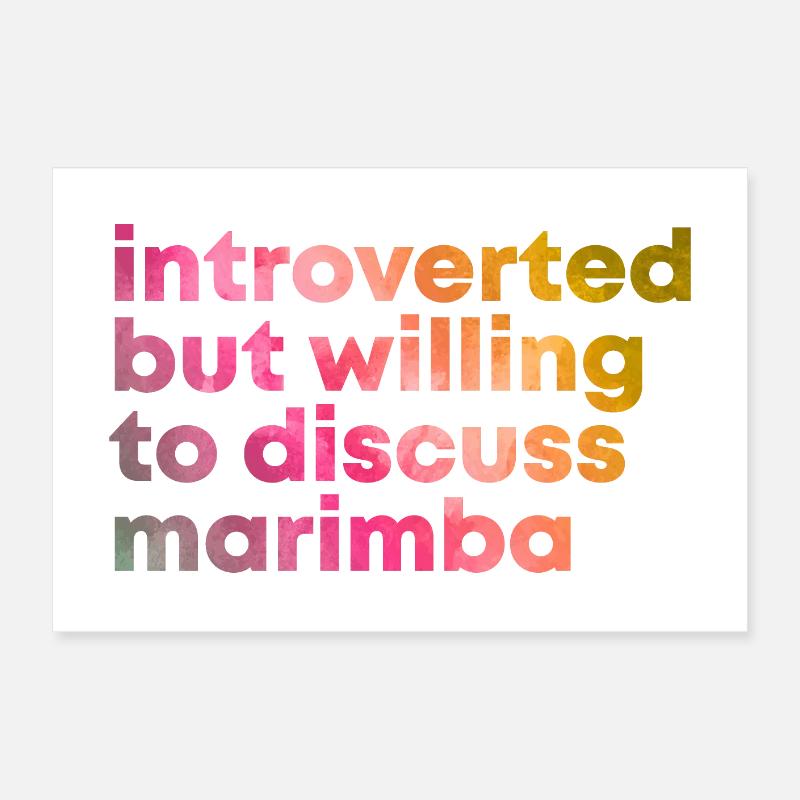 Marimba Poster 60x40 cm