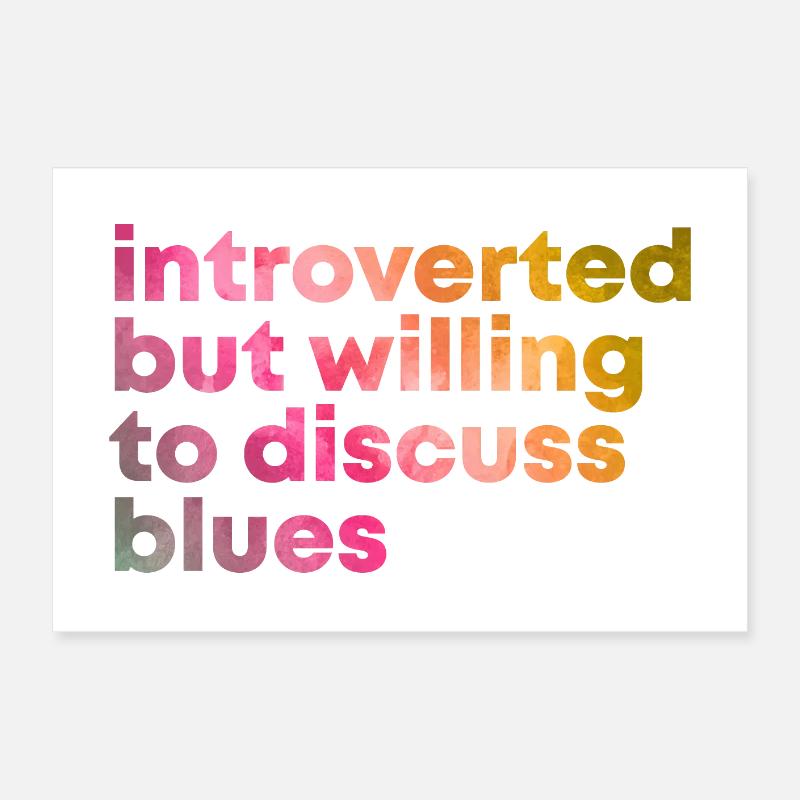 blues Poster 60 x 40 cm