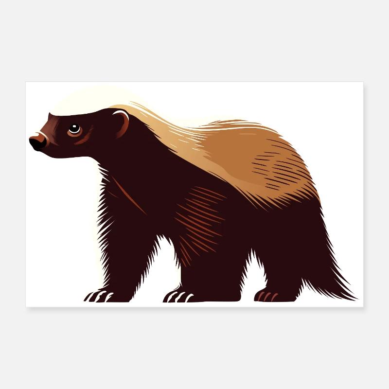 Ratel Poster 60 x 40 cm