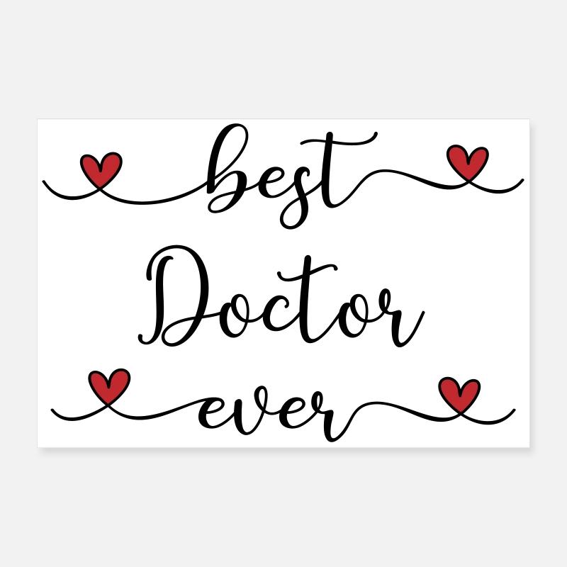 Meilleur médecin du monde Poster 60 x 40 cm