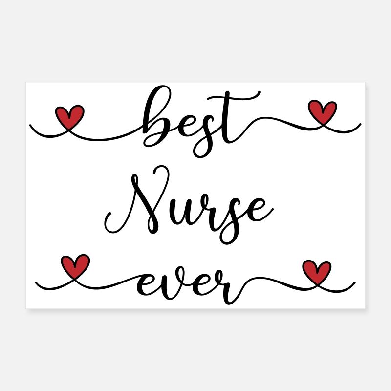 Best Nurse Poster 24" x 16" (60x40 cm)