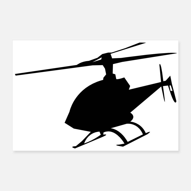 hubschrauber Poster 60x40 cm