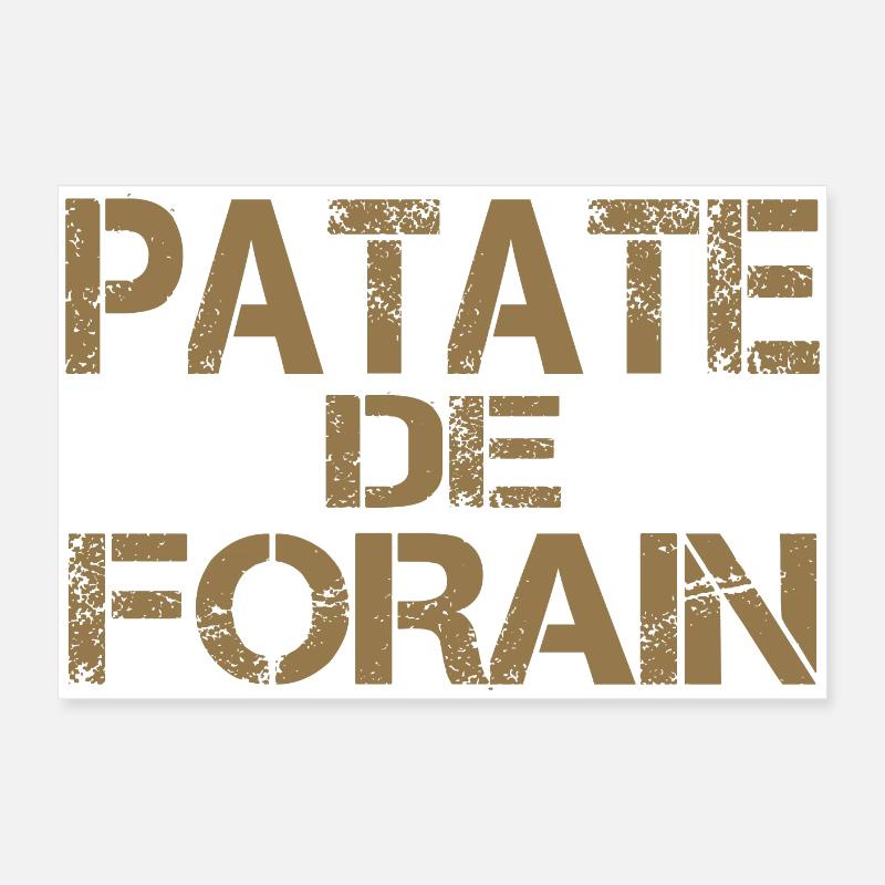 Patate forain ocre Poster 60 x 40 cm