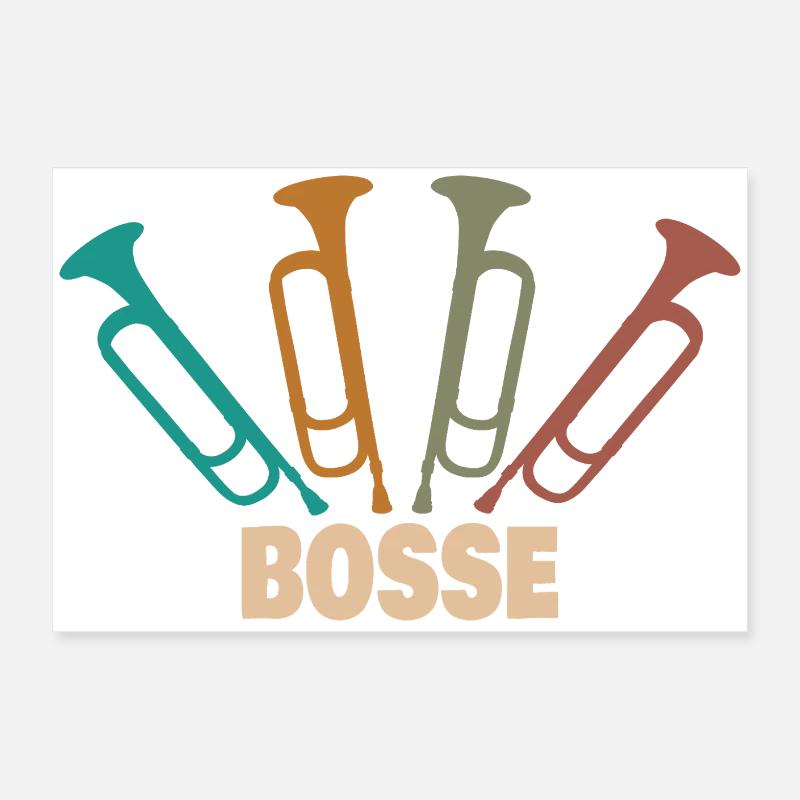 First name Bosse Poster 24" x 16" (60x40 cm)