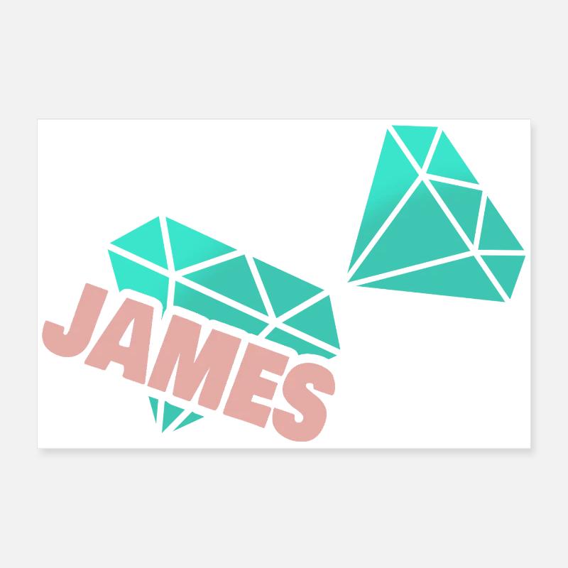 James Poster 60 x 40 cm