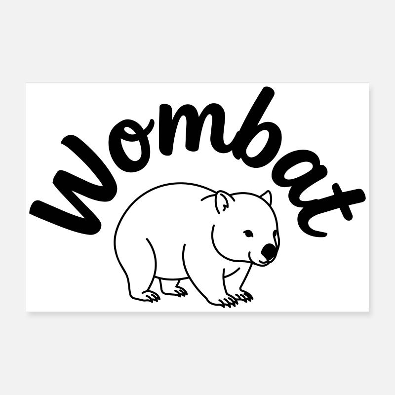 Wombat Poster 60 x 40 cm