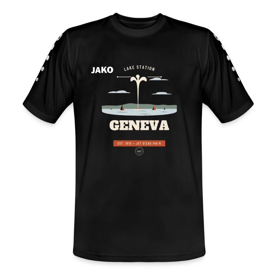 Geneva badge on a jako jersey team, black