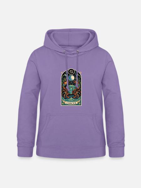 KREBS-Tierkreiszeichen - Frauen Hoodie - Lavendel