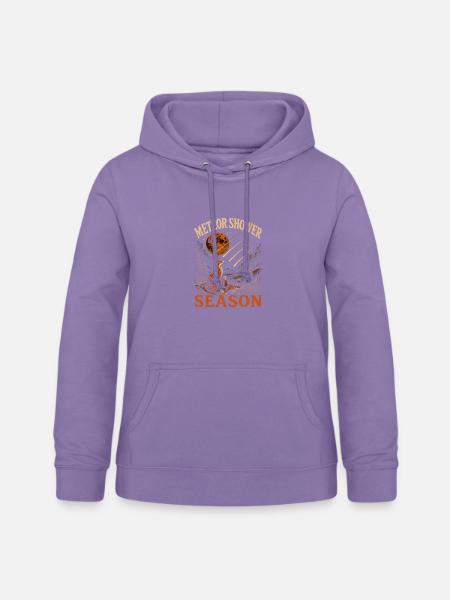 Meteorschauer Saison Fuchs Sternengucker Camping - Frauen Hoodie - Lavendel