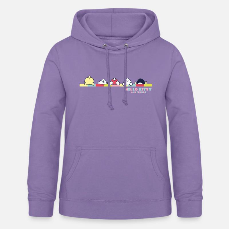 Hello Kitty y sus amigos Pos - Sudadera con capucha para mujer - lavanda