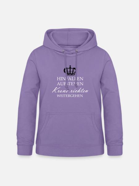 Hinfallen aufstehen Geschenk Geschenkidee - Frauen Hoodie - Lavendel