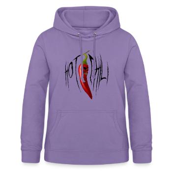 Piment chaud - Sweat à capuche Femme - lavande - Devant - AI Model Female 172 light (172cm)