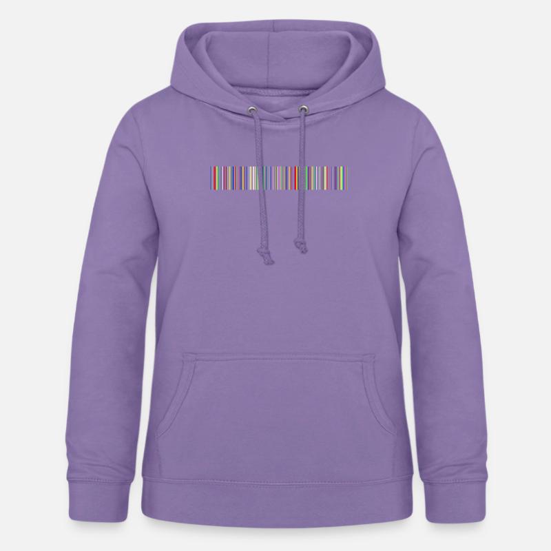 Stregkode stregkode stregkoder - Dame hoodie - lavendel