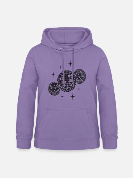 Discokugeln - Frauen Hoodie - Lavendel